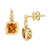 EFFY® Citrine (1-5/8 ct. t.w.) & White Topaz (1/20 ct. t.w.) Bezel Drop Earrings in 14k Gold-Plated Sterling Silver