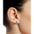 Lab-Created Sapphire (5/8 ct. t.w.) & Lab-Created White Sapphire (1/2 ct. t.w.) Swirl Stud Earrings in Sterling Silver