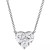 Certified Lab Grown Diamond Heart-Cut Solitaire 18" Pendant Necklace (3 ct. t.w.) in 14k Gold