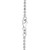 Moon Link 18" Chain Necklace in 14k White Gold