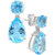 Blue Topaz Drop Earrings (9-1/4 ct. t.w.) in Sterling Silver