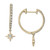 Diamond Star Dangle Hoop Drop Earrings (1/4 ct. t.w.) in 10k Gold, Created for Macy's