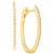 Diamond Small Skinny Hoop Earrings (1/10 ct. t.w.) in 10k Gold, 0.75"