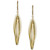 Orbital Open Navette Drop Earrings in 10k Gold