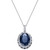 Sapphire (3-9/10 ct. t.w.) and White Sapphire (1/6 ct. t.w.) Pendant Necklace in 10k White Gold