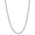 Cultured Freshwater Button Pearl (5 - 5-1/2mm) & Cubic Zirconia Halo & Marquise 17" Collar Necklace in Sterling Silver