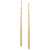 Long Tassel J-Hoop Drop Earrings in 10k Gold