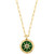 EFFY® Malachite & Diamond (1/10 ct. t.w.) Star 18" Pendant Necklace