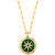 EFFY® Malachite & Diamond (1/10 ct. t.w.) Star 18" Pendant Necklace