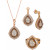 Nude Diamond™ & Chocolate Diamond® Teardrop Cluster Jewelry Collection in 14k Rose Gold