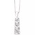 Diamond Three-Stone Linear Pendant Necklace (3/4 ct. t.w.) in 14k White Gold or 14k Yellow Gold