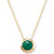 Birthstone 18" Bezel Pendant Necklace in 14k Gold