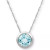 Birthstone 18" Bezel Pendant Necklace in 14k Gold