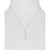 Cultured Freshwater Pearl (9mm) & Diamond (1/5 ct. t.w.) Pavé Elongated 18" Pendant Necklace in 14k White Gold, Created for Macy's