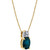 Sapphire (1 ct. t.w.) & Diamond (1/20 ct. t.w.) 18" Pendant Necklace in 14k Gold