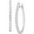 Lab-Created Diamond Medium Hoop Earrings (1/2 ct. t.w.) in Sterling Silver