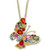 EFFY® Multi-Sapphire (2-1/4 ct.t.w.) & Diamond Accent 18" Butterfly Pendant Necklace in 14k Gold