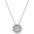 Diamond Cluster Halo Pendant Necklace (1/4 ct. t.w.) in 14k White Gold