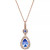 Ruby (1-1/4 ct. t.w.) and Diamond (1/3 ct. t.w.) Pendant Necklace in 14k Rose Gold (Also Available In Tanzanite)