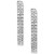 EFFY® Diamond Small Double Row Hoop Earrings (1/5 ct. t.w.) in Sterling Silver or 14k Gold-Plated Sterling Silver