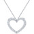 Diamond Heart 18" Pendant Necklace (1/10 ct. t.w.) in 10k White Gold