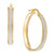 Glitter Hoop Earrings in 14k Gold (20mm)