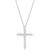 Lab Grown Diamond Cross Pendant Necklace (2 ct. t.w.) in 14k White Gold, 16" + 2" extender