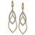 Glitter Orbital Drop Earrings in 10k Gold