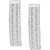 Diamond Baguette Hoop Earrings (1/2 ct. t.w.) in Sterling Silver