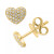 EFFY® Diamond Pavé Heart Stud Earrings (1/5 ct. t.w.) in Sterling Silver or 14k Gold-Plated Sterling Silver