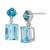 Amethyst (1-5/8 ct. t.w.) & Diamond Accent Drop Earrings in Sterling Silver (Also in Swiss Blue Topaz)