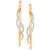 Diamond Twist Medium Twist Hoop Earrings (1/5 ct. t.w.) in 10k Gold, 1.5"