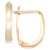 Polished U-Hoop Earrings in 10k Gold