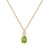 Peridot (2 ct. t.w.) & Lab-Created White Sapphire (1/6 ct. t.w.) 18" Pendant Necklace in 14k Gold-Plated Sterling Silver