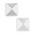 Pyramid Stud Earrings in 14k Gold, White or Rose Gold