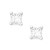 Princess-Cut Diamond Stud Earrings in 10k Yellow or White Gold (1/5 ct. t.w.)