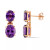 Garnet (10 ct.t.w.) Dangle Earrings in Gold over Sterling Silver