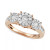 Diamond Three Stone Engagement Ring (3/4 ct. t.w.) in 14k Gold