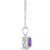 Gemstone and Diamond Accent Pendant Necklace in Sterling Silver