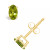 Peridot (1/2 ct. t.w.) Stud Earrings in 14K White Gold or 14K Yellow Gold