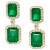 EFFY® Emerald (4-3/4 ct. t.w.) & Diamond (3/8 ct. t.w.) Drop Earrings in 14k White Gold or Yellow Gold