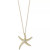 Seaside by EFFY® Diamond Pavé Starfish Pendant Necklace (1/2 ct. t.w.) in 14k Gold