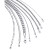 14K White Gold or  Rose Gold Flattened 16" Chain