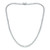 Cubic Zirconia Graduated Tennis 16" Collar Necklace in Sterling Silver