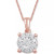Diamond Halo 18" Pendant Necklace (1/3 ct. t.w.) in 14k White, Yellow or Rose Gold