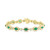 EFFY® Emerald (3-1/10 ct. t.w.) & Diamond (2-3/8 ct. t.w.) Bracelet in 14k Gold