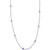 EFFY® Emerald (1-1/4 ct. t.w.) & Diamond (1/8 ct. t.w.) Station Collar Necklace in 14k White Gold (Also Available in Tanzanite)