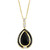 EFFY® Onyx & Diamond (5/8 ct .t.w.) 18" Pendant Necklace in 14k Gold