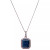 Emerald (2-1/4 ct. t.w.) & White Sapphire (1/5 ct. t.w.) Pendant Necklace in 14k Yellow Gold, 18" (Also Available in Sapphire)