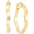 Wave Hoop Earrings in 10k Gold